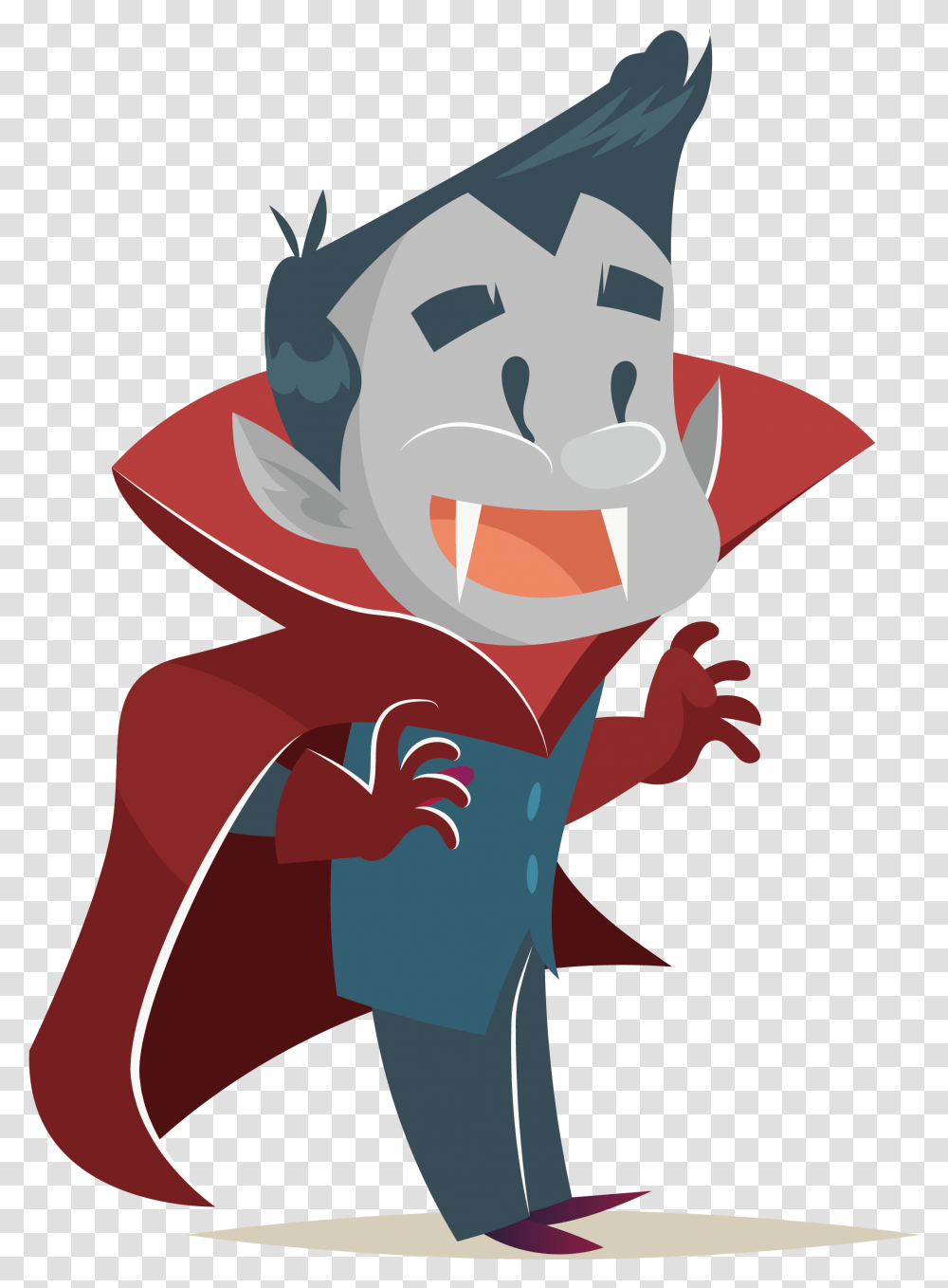 Cartoon Animation Halloween Vampire Cartoon, Clothing, Hat, Graphics, Coat Transparent Png