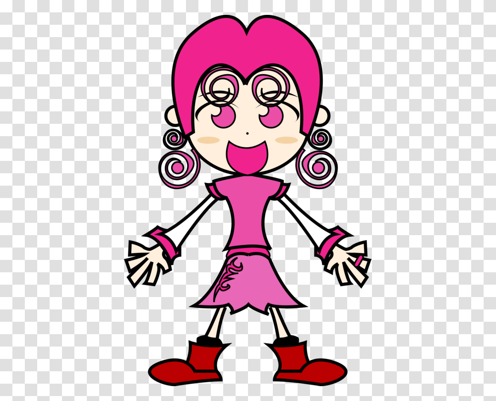 Cartoon Anime Child Girl Drawing, Person, Human, Face Transparent Png