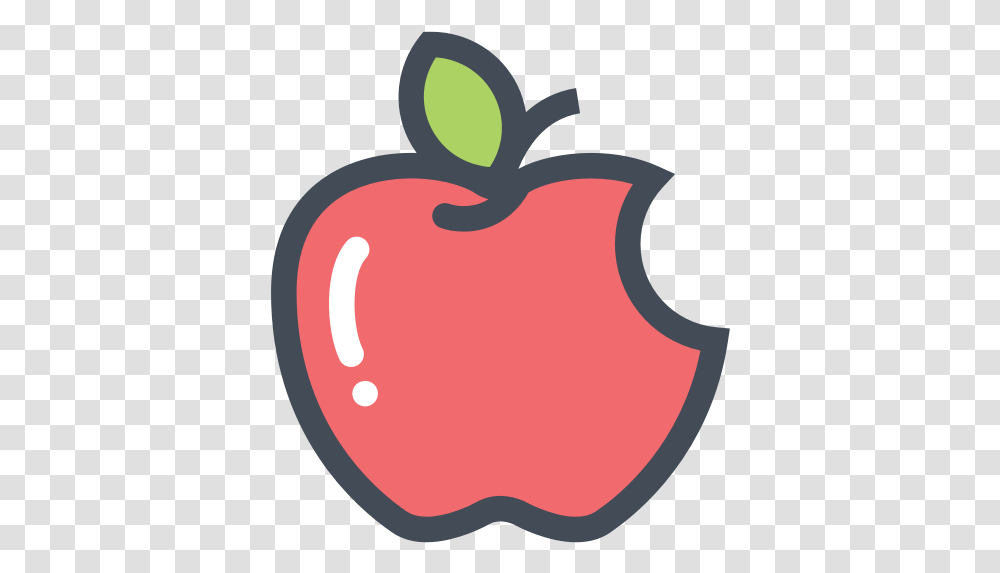 Cartoon Apple Picture Cartoon Apple With A Bite, Plant, Fruit, Food, Label Transparent Png