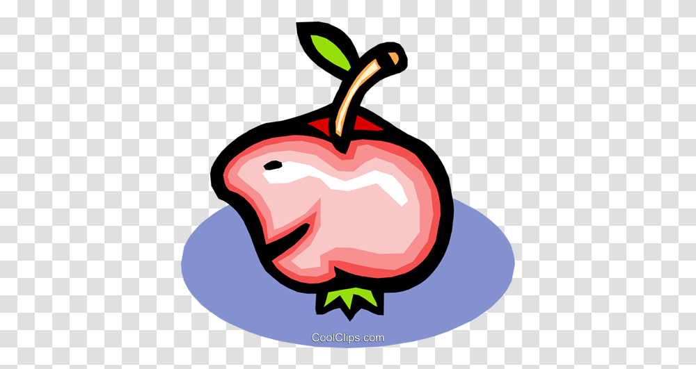 Cartoon Apple Royalty Free Vector Clip Art Illustration Clip Art, Plant, Fruit, Food, Cherry Transparent Png