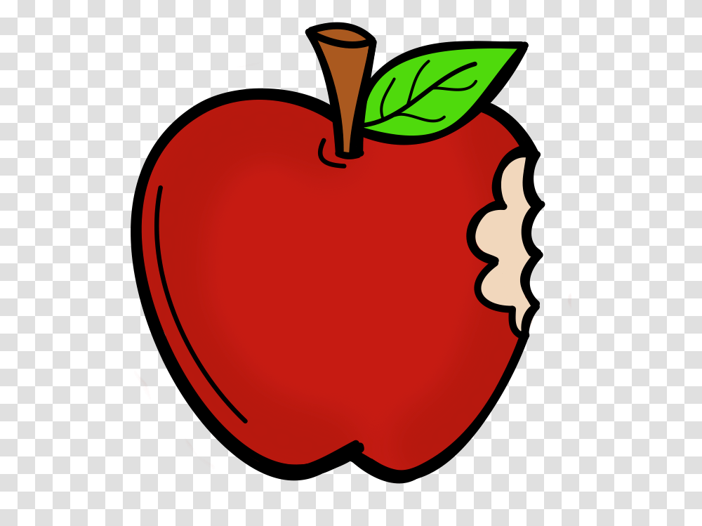 Cartoon Apple With A Bite Clipart Download Apple Bite Clipart, Plant, Fruit, Food, Peach Transparent Png