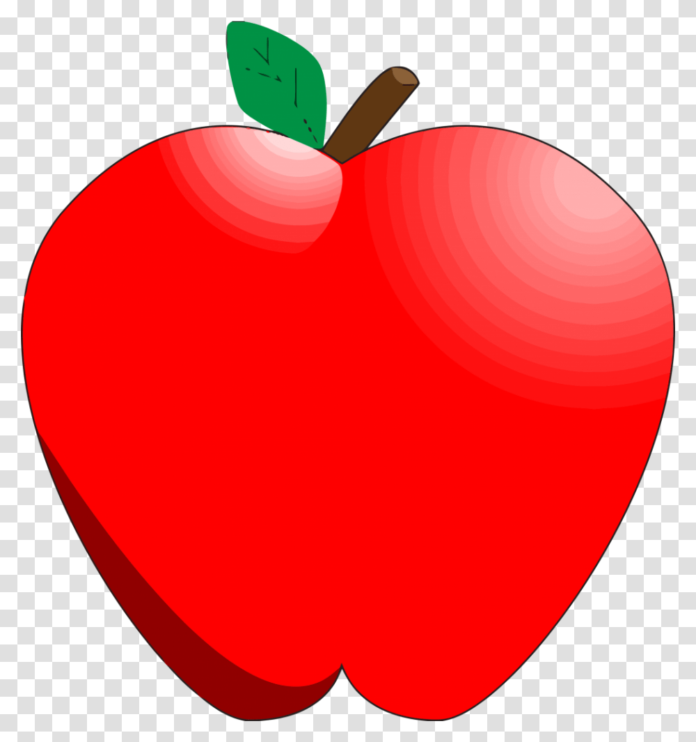 Cartoon Apple With Background, Plant, Fruit, Food, Balloon Transparent Png