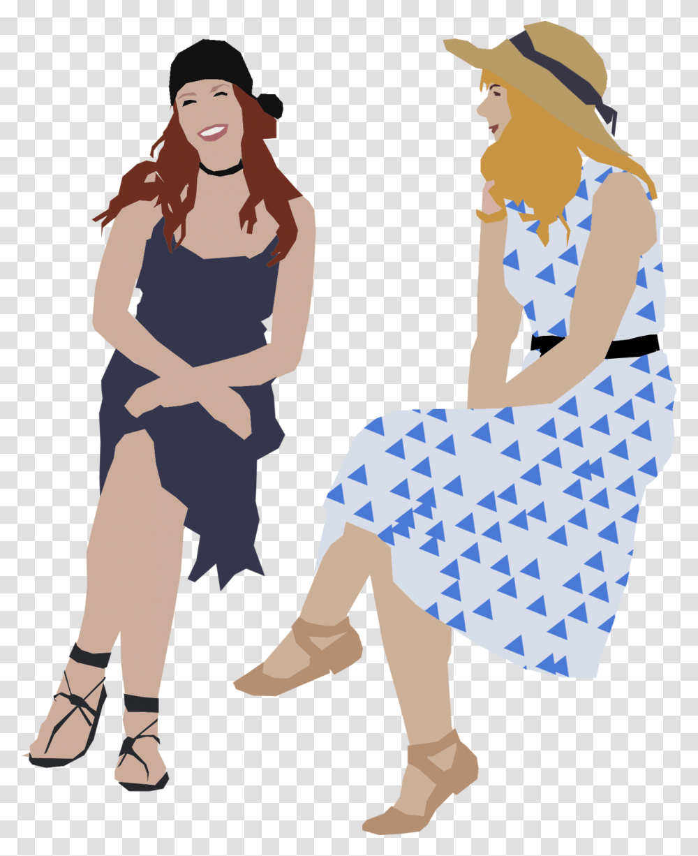 Cartoon Architecture People, Person, Dress, Female Transparent Png