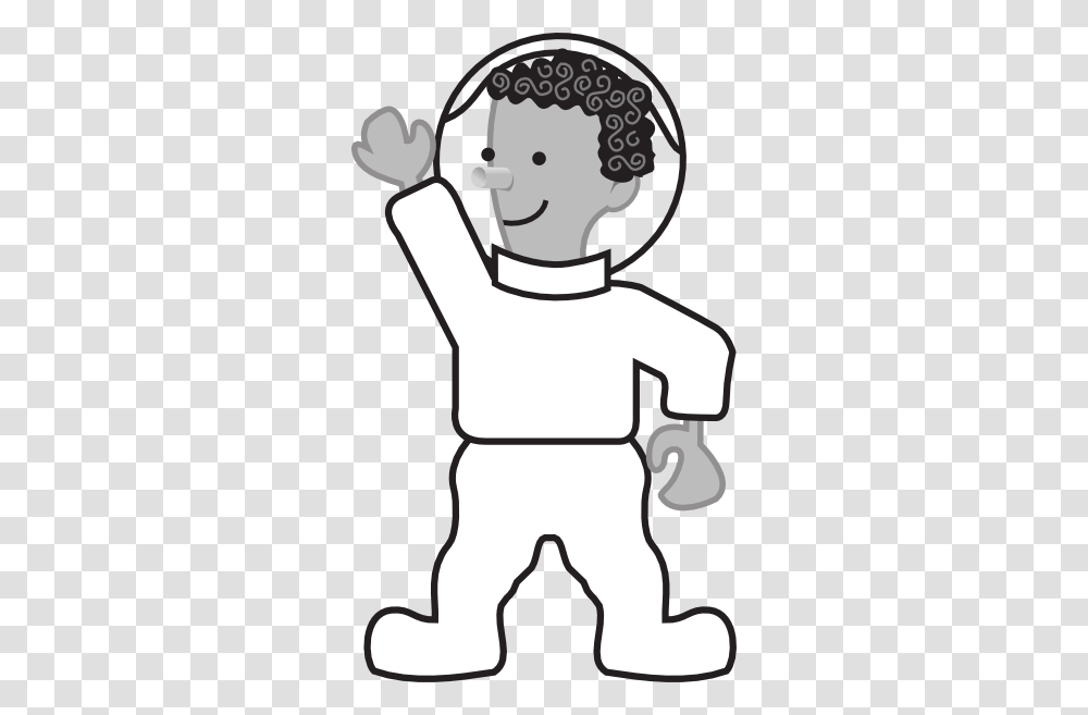 Cartoon Astronaut Clip Art, Hand, Face, Stencil Transparent Png