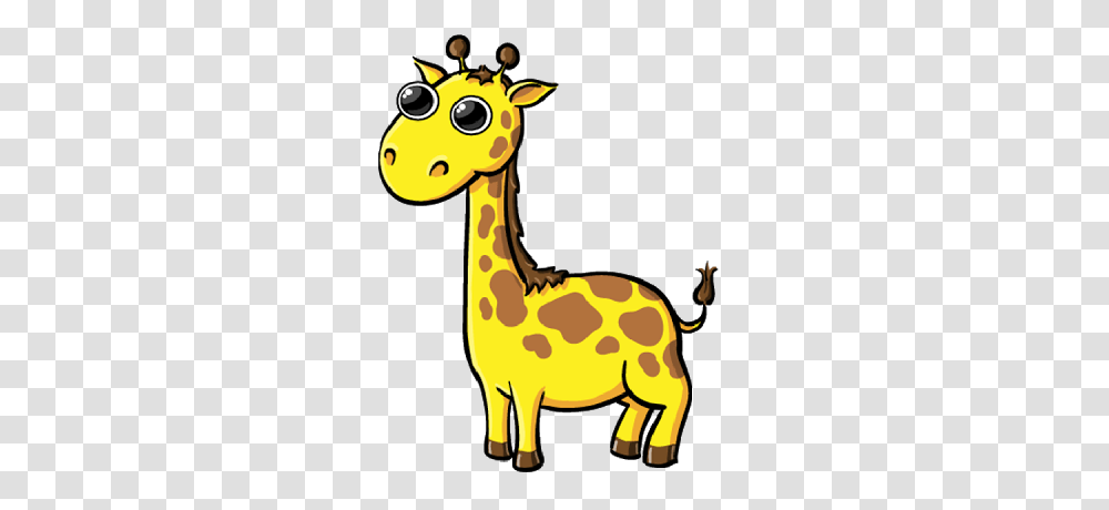 Cartoon Baby Giraffe Group With Items, Animal, Mammal, Wildlife, Camel Transparent Png
