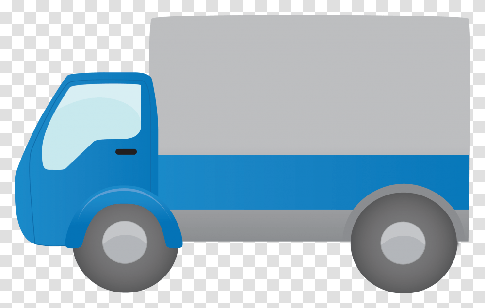 Cartoon Background Truck, Van, Vehicle, Transportation, Moving Van Transparent Png