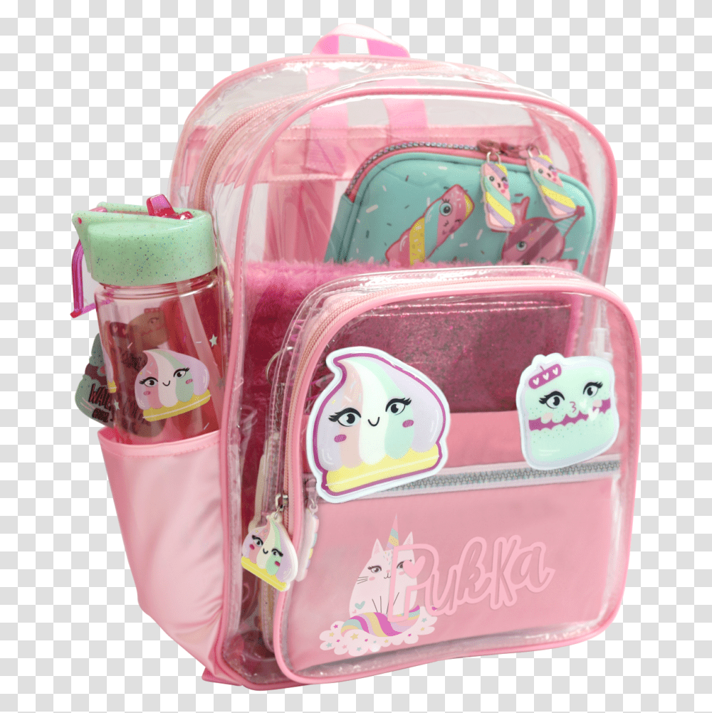Cartoon Backpack, Bag, Pencil Box Transparent Png