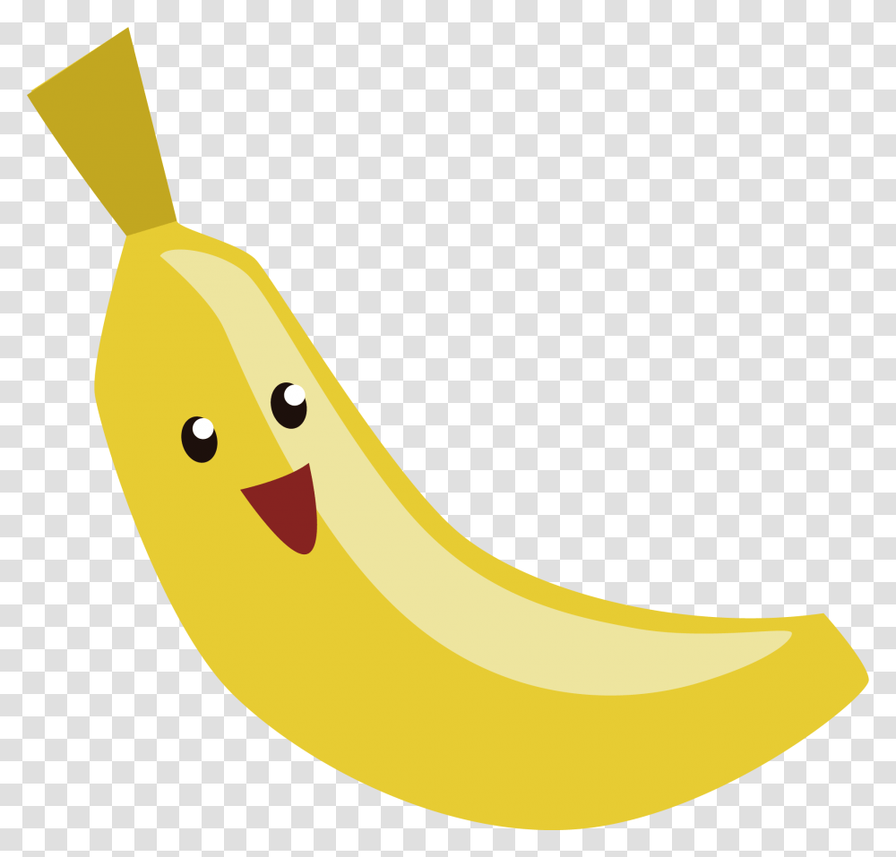 Cartoon Banana Cartoon Banana, Fruit, Plant, Food Transparent Png