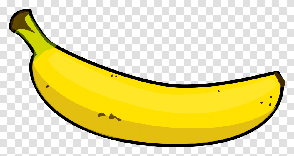 Cartoon Banana, Fruit, Plant, Food Transparent Png