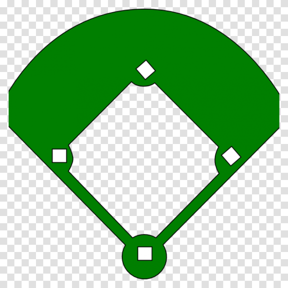 Cartoon Baseball Diamond Clipartsco Shape Of A Baseball Field, Recycling Symbol, Gemstone, Jewelry, Accessories Transparent Png