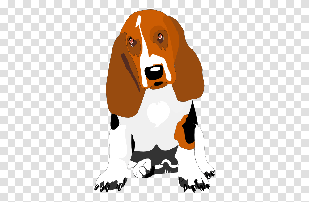 Cartoon Bassett Hound Clip Art, Dog, Pet, Canine, Animal Transparent Png