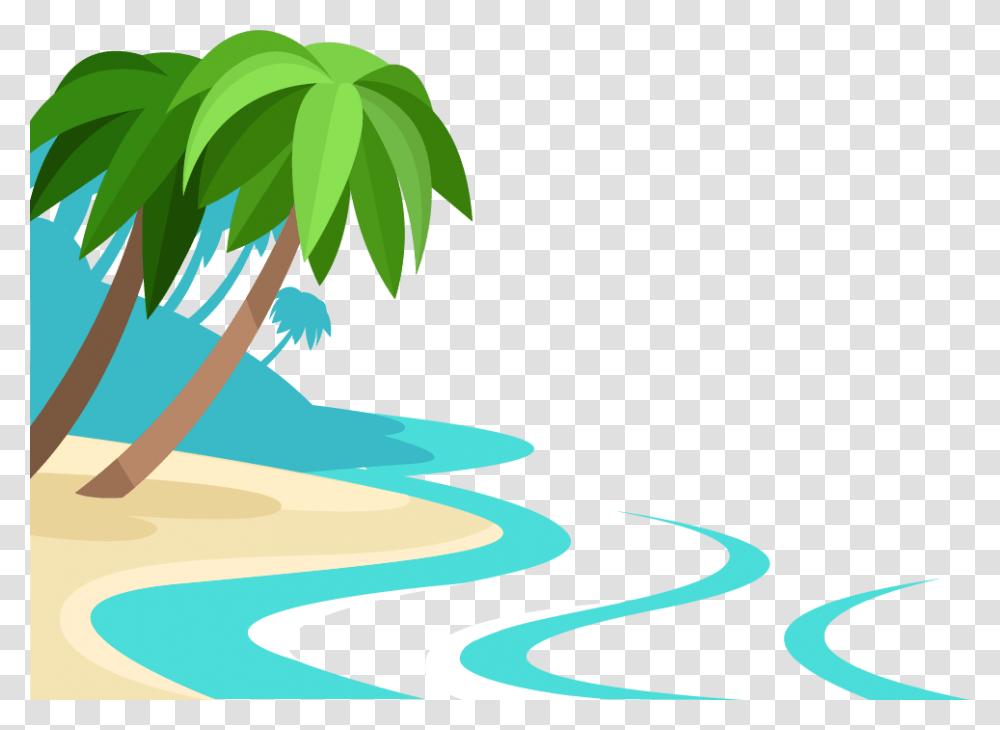 Cartoon Beach Background, Outdoors, Tree, Plant, Nature Transparent Png