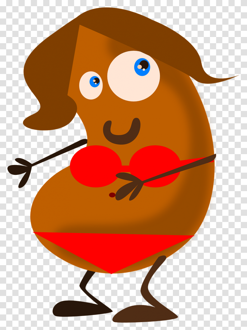 Cartoon Bean Clipart, Food, Cupid Transparent Png