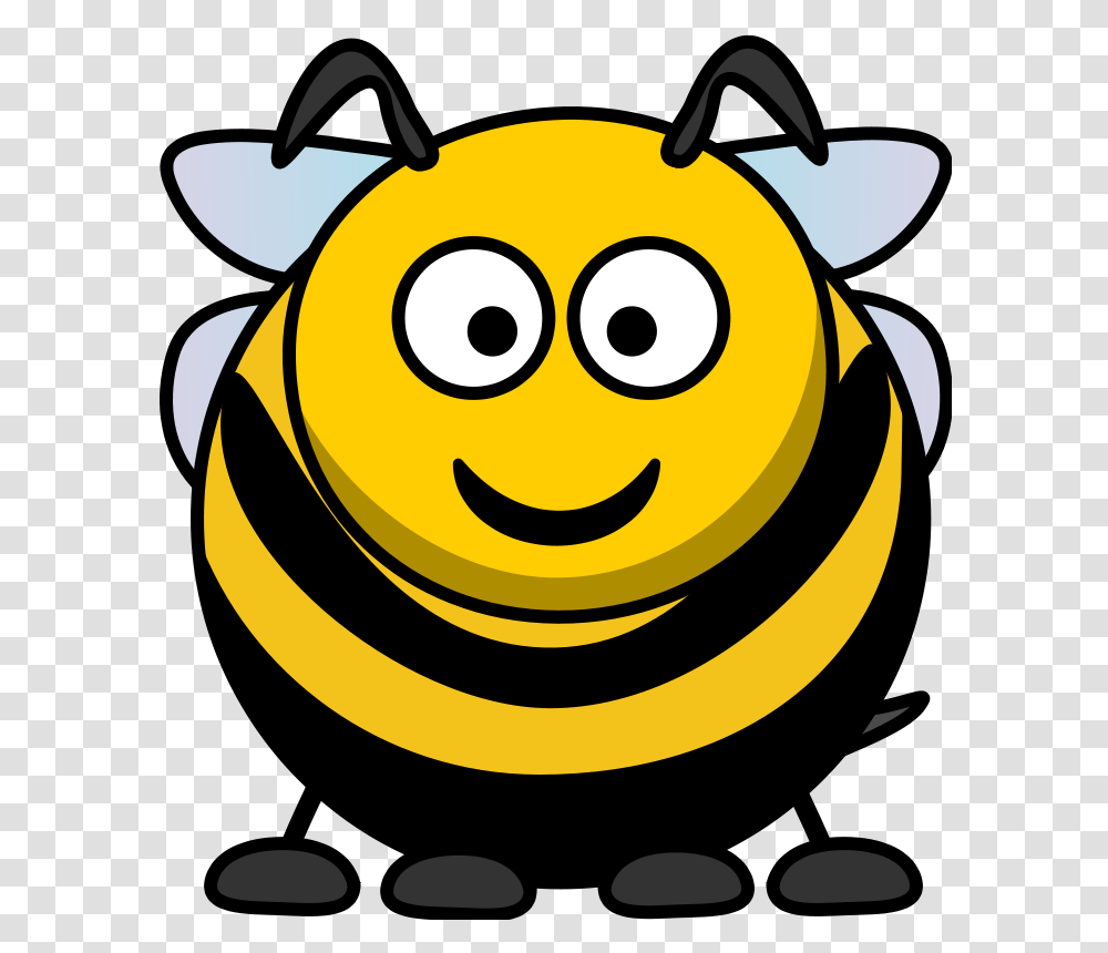 Cartoon Bee, Animals, Outdoors, Nature Transparent Png