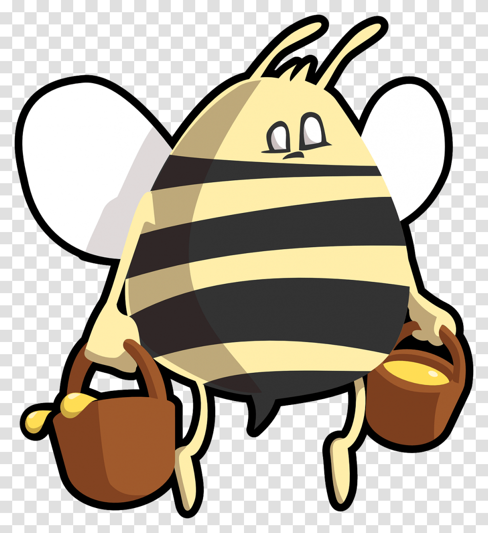 Cartoon Bee Svg Clip Arts Jupiter And The Bee, Invertebrate, Animal, Insect, Lawn Mower Transparent Png