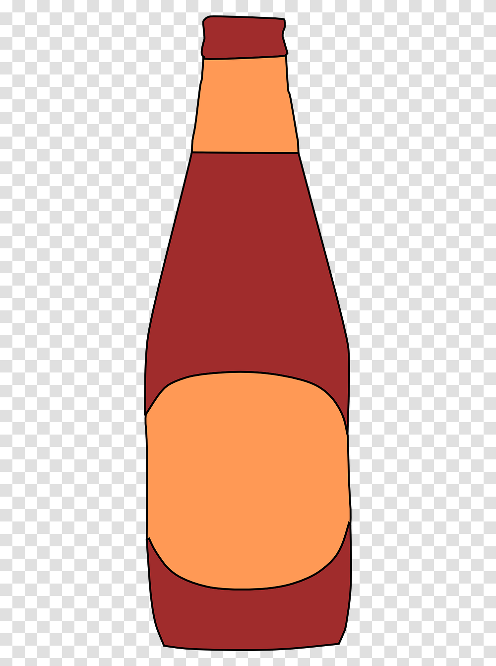 Cartoon Beer Bottle Clipart Download Beer Bottle Cartoon, Cowbell, Scroll, Maroon, Logo Transparent Png