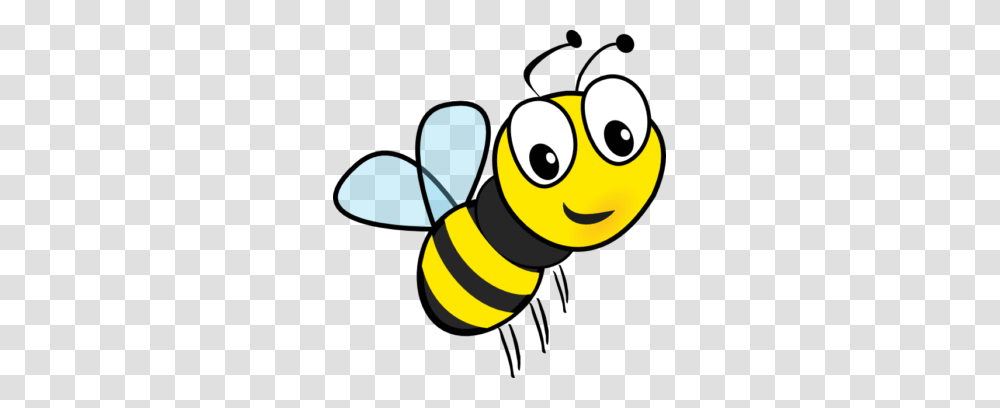 Cartoon Bees Clipart Desktop Backgrounds, Animal, Invertebrate, Insect, Honey Bee Transparent Png