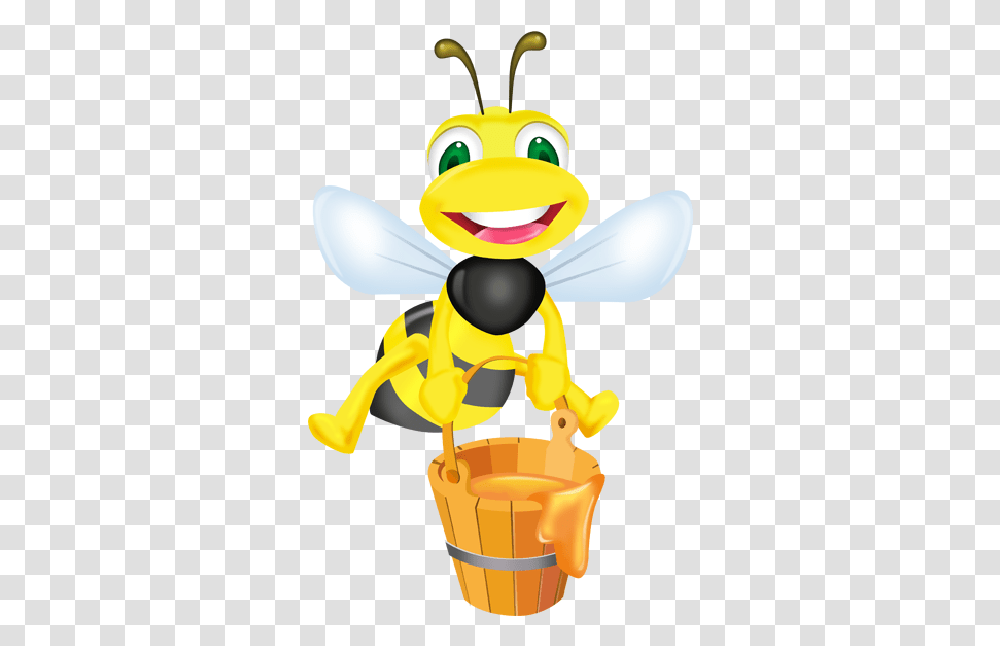 Cartoon Bees Clipart, Wasp, Insect, Invertebrate, Animal Transparent Png