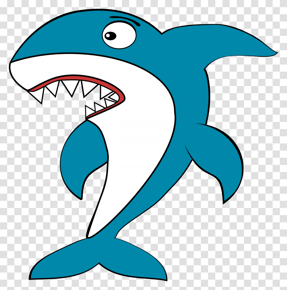 Cartoon Big Image Shark Clipart, Sea Life, Animal, Mammal, Dolphin Transparent Png