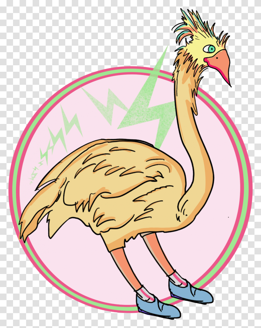 Cartoon, Bird, Animal, Ostrich, Flamingo Transparent Png