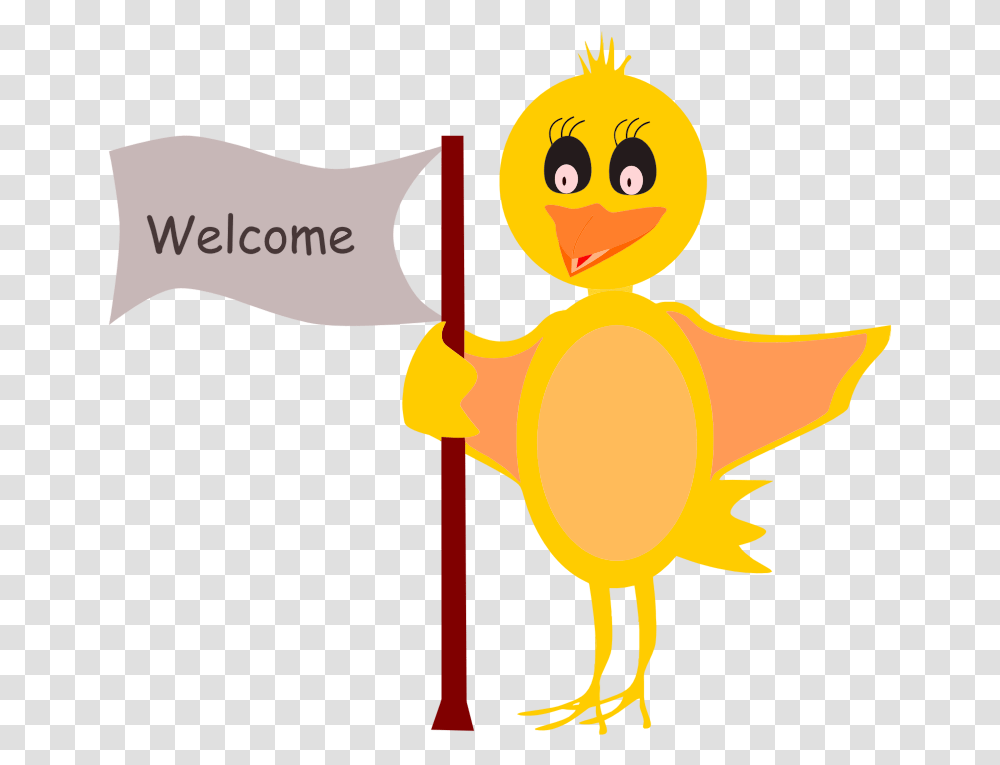 Cartoon Bird With Welcome Sign Cartoon Welcome Images Hd, Weapon, Weaponry, Mountain, Outdoors Transparent Png