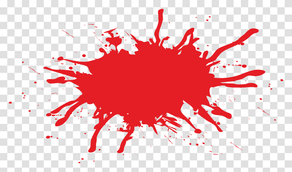 Cartoon Blood Splatter Free Paint Splatter Red, Leaf, Plant, Tree, Poster Transparent Png