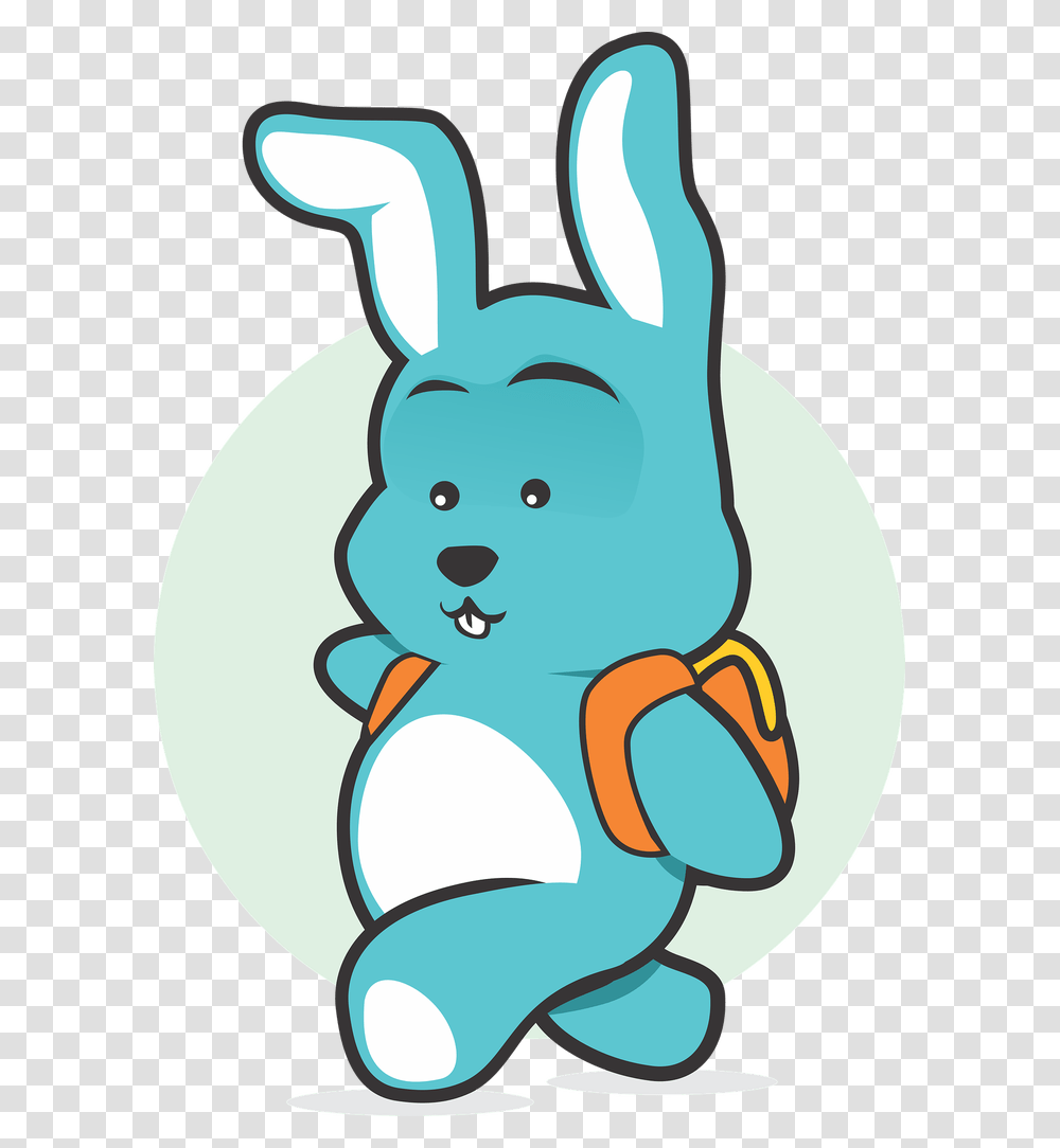 Cartoon Blue Bunny, Animal, Mammal, Rodent, Rabbit Transparent Png