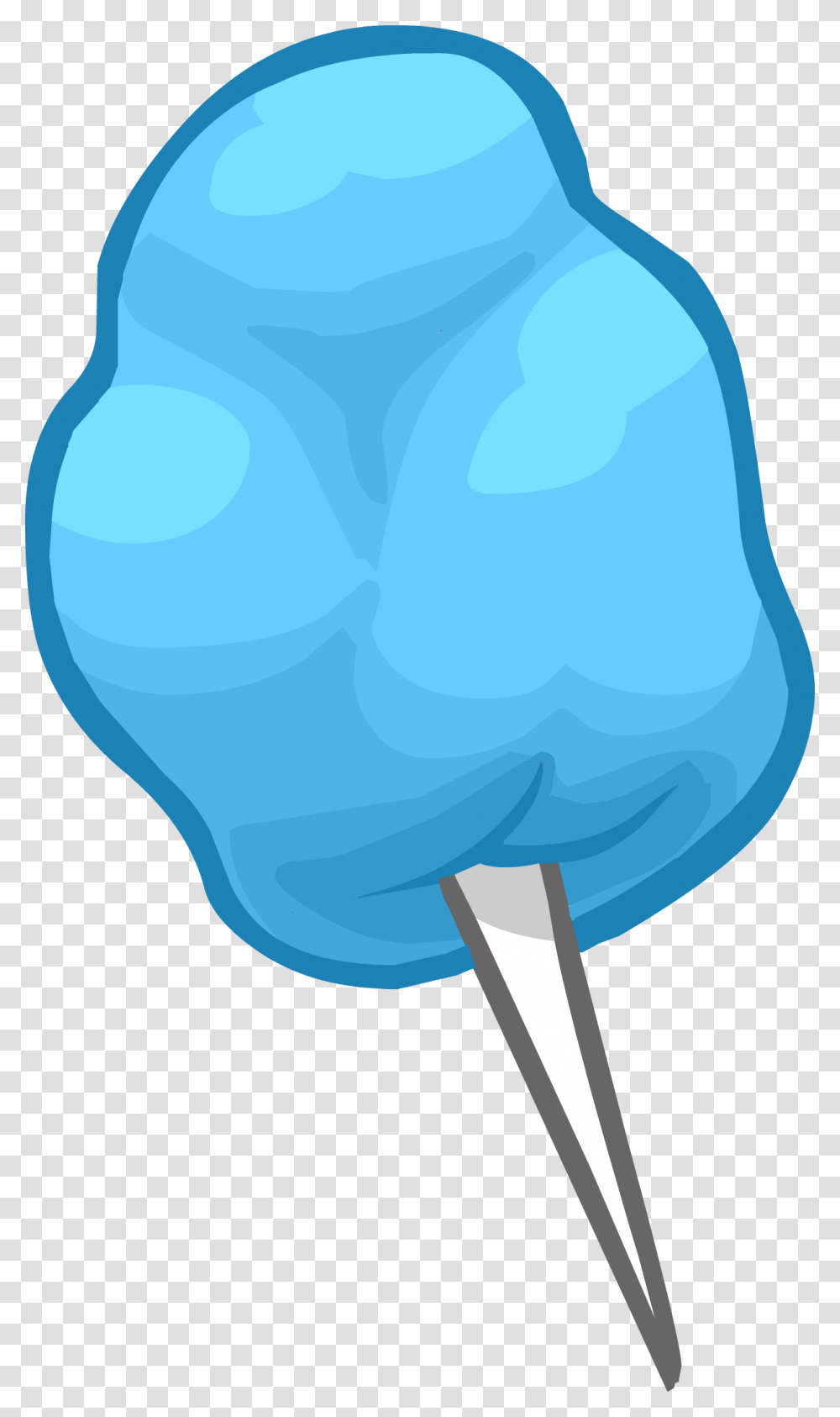 Cartoon Blue Cotton Candy, Cushion, Headrest, Food, Lollipop Transparent Png