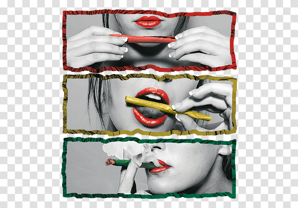 Cartoon Blunt Girl Cartoons Smoking Weed, Collage, Poster, Advertisement, Mouth Transparent Png
