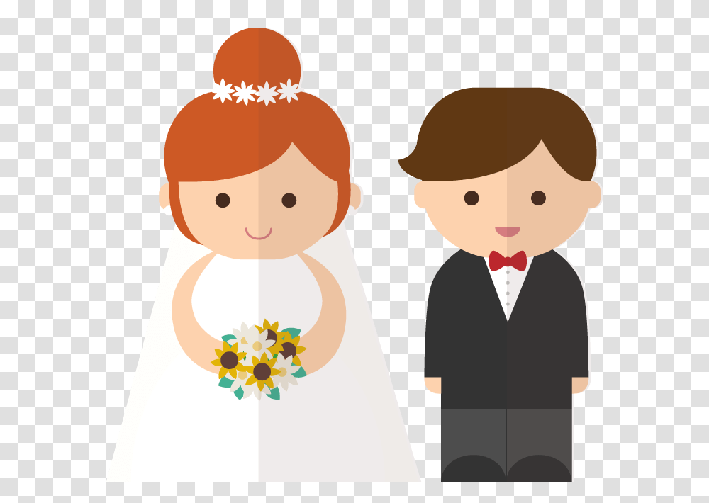 Cartoon Bride Cliparts, Snowman, Person, Floral Design Transparent Png