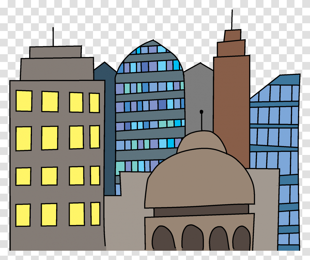 Cartoon Buildings, Dome, Architecture, Urban, Mosque Transparent Png