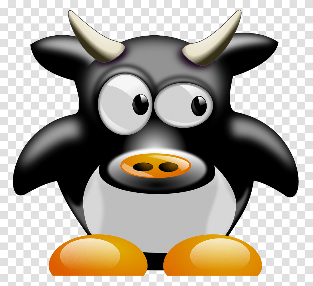 Cartoon Bull Cow Penguin, Animal, Angry Birds, Mammal Transparent Png
