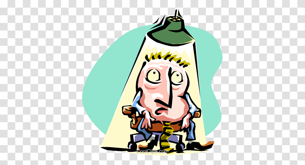 Cartoon Businessmanunder The Spotlight Royalty Free Vector Clip, Cowbell, Poster, Advertisement, Camping Transparent Png
