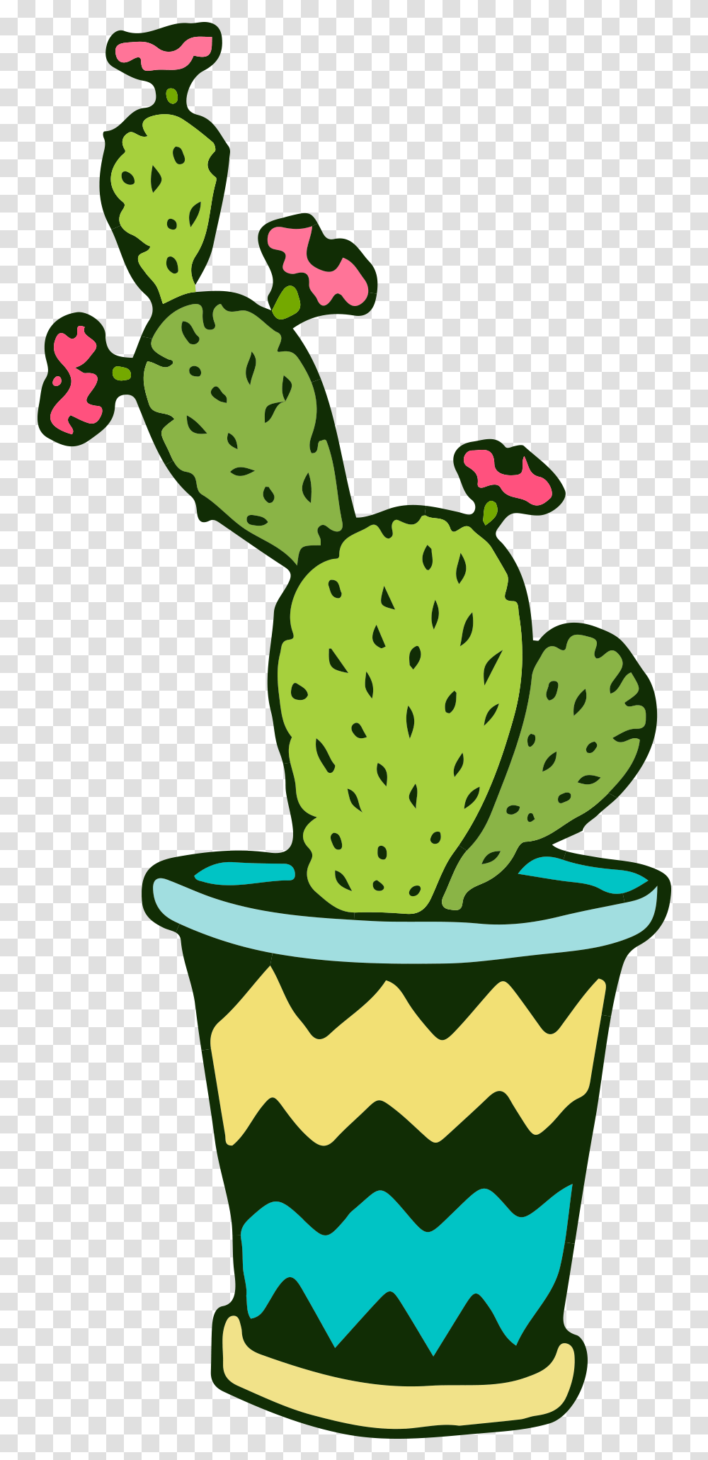 Cartoon Cactus, Plant, Food, Fruit Transparent Png