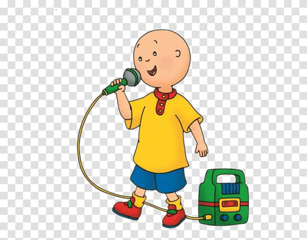 Cartoon Caillou, Person, Human, Toy, Cleaning Transparent Png