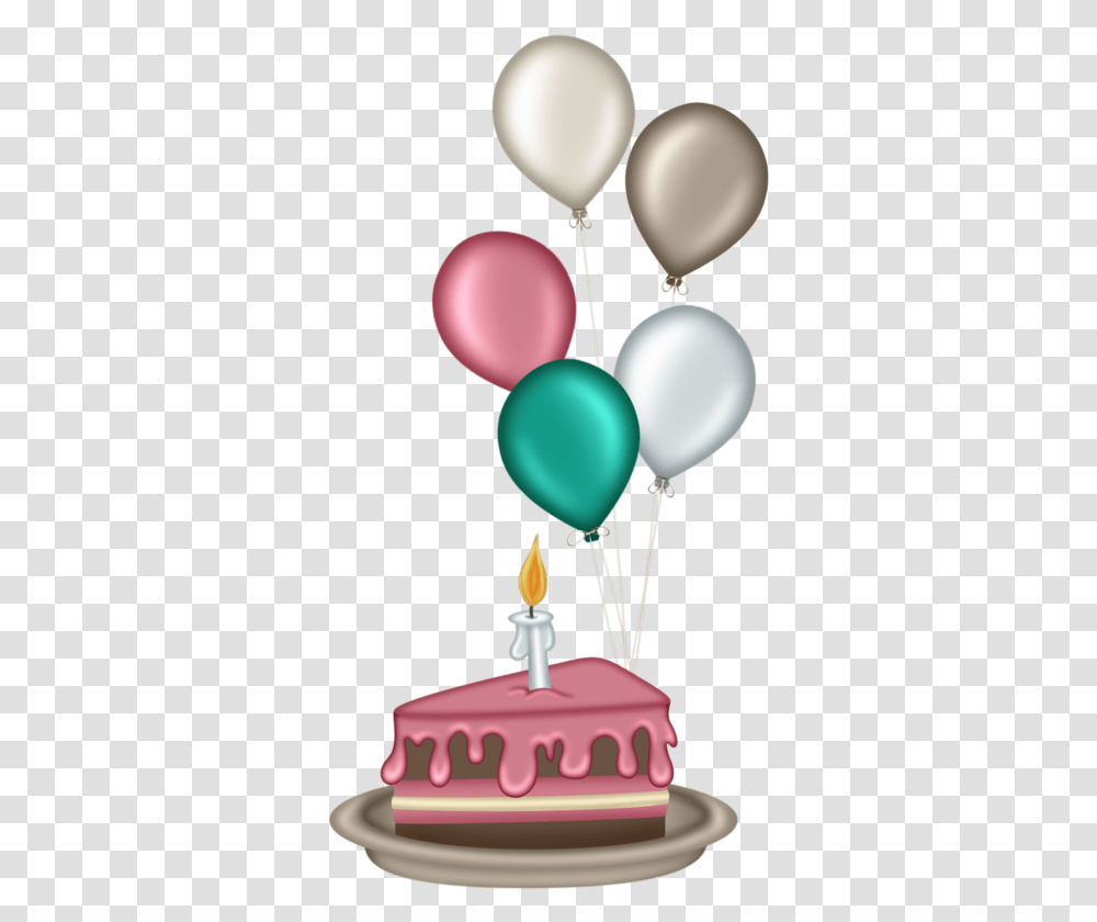 Cartoon Cake And Balloons, Birthday Cake, Dessert, Food Transparent Png