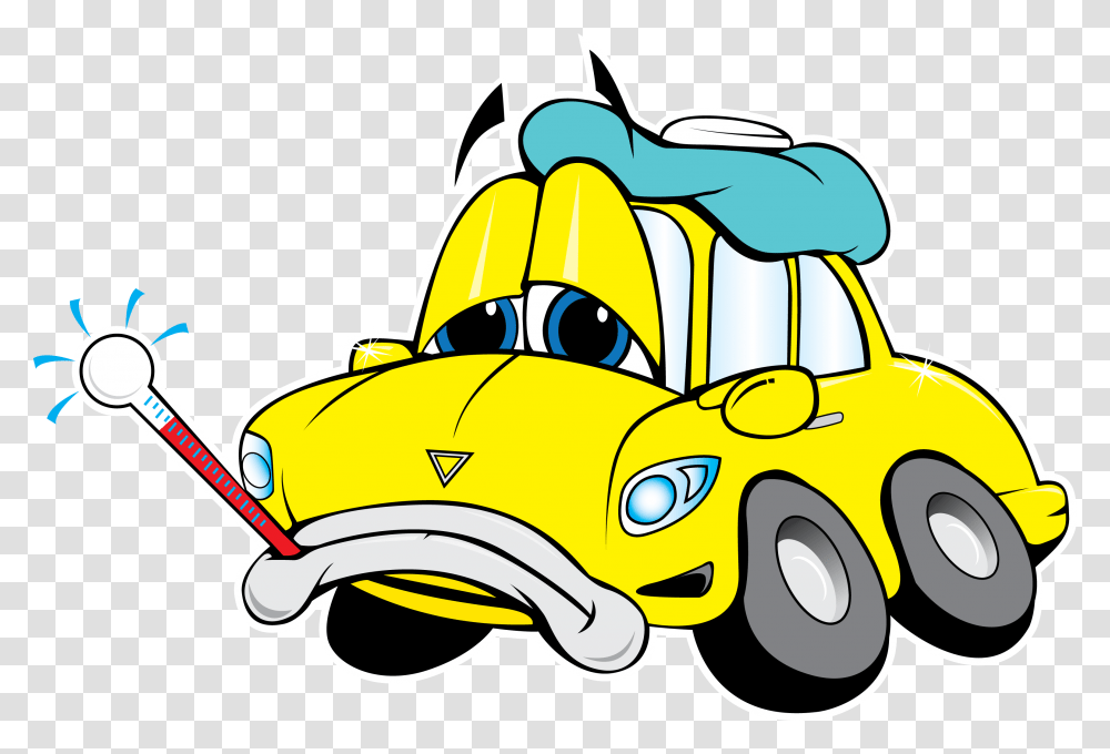 Cartoon Car Engine, Vehicle, Transportation, Automobile, Taxi Transparent Png