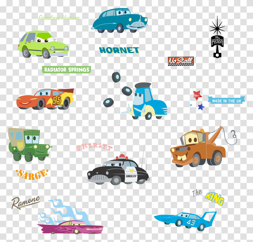 Cartoon Car Road Height Measure Wall Sticker For Kids, Vehicle, Transportation, Race Car, Sports Car Transparent Png
