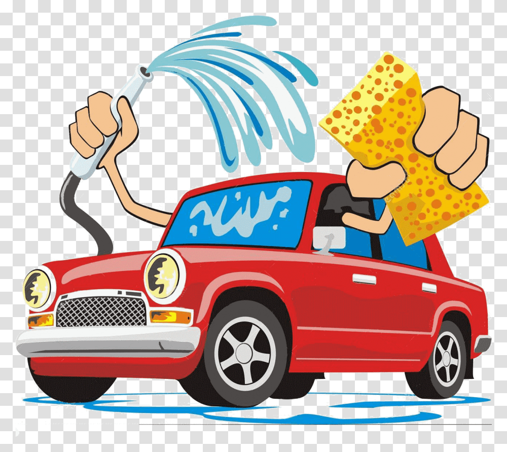 Cartoon Car Wash Graphic Free Cartoon Car Wash, Vehicle, Transportation, Automobile, Fire Truck Transparent Png