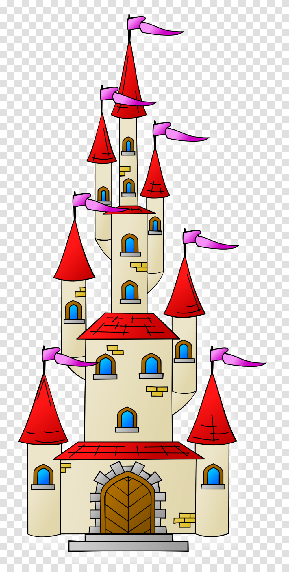 Cartoon Castle Castle Cliparts, Tower, Architecture, Building, Bell Tower Transparent Png