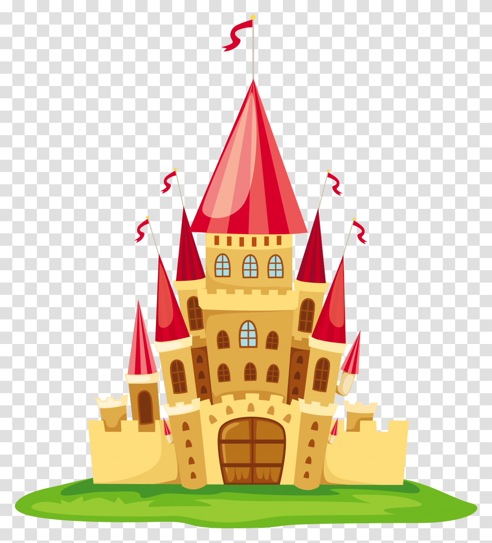 Cartoon Castle Clip Art Castle Clipart, Architecture, Building, Birthday Cake, Food Transparent Png