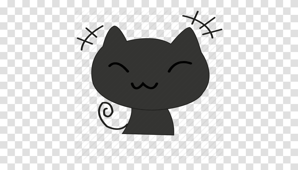 Cartoon Cat Cute Shame Smile Smiley Icon, Plant, Animal, Label Transparent Png