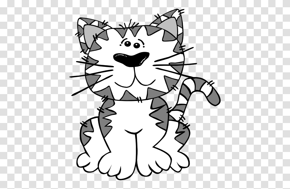 Cartoon Cat Step, Stencil, Face Transparent Png