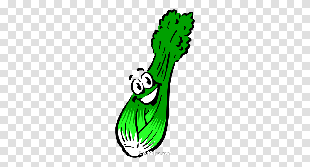 Cartoon Celery Royalty Free Vector Clip Art Illustration, Plant, Vegetable, Food, Produce Transparent Png