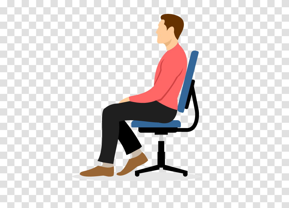 Cartoon Chair Clip Art, Sitting, Person, Human, Kneeling Transparent Png