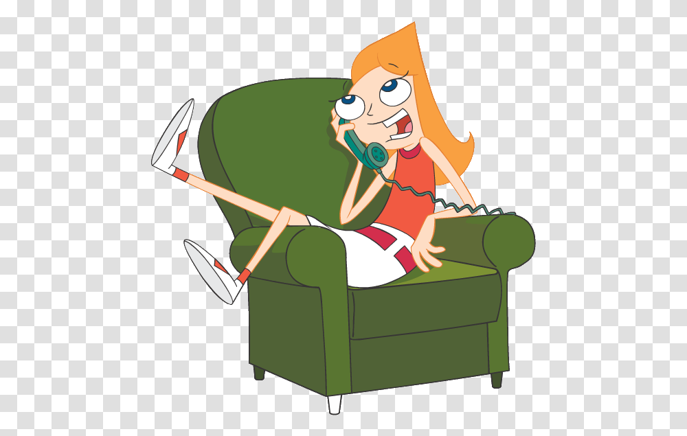 Cartoon, Chair, Furniture, Female, Sitting Transparent Png