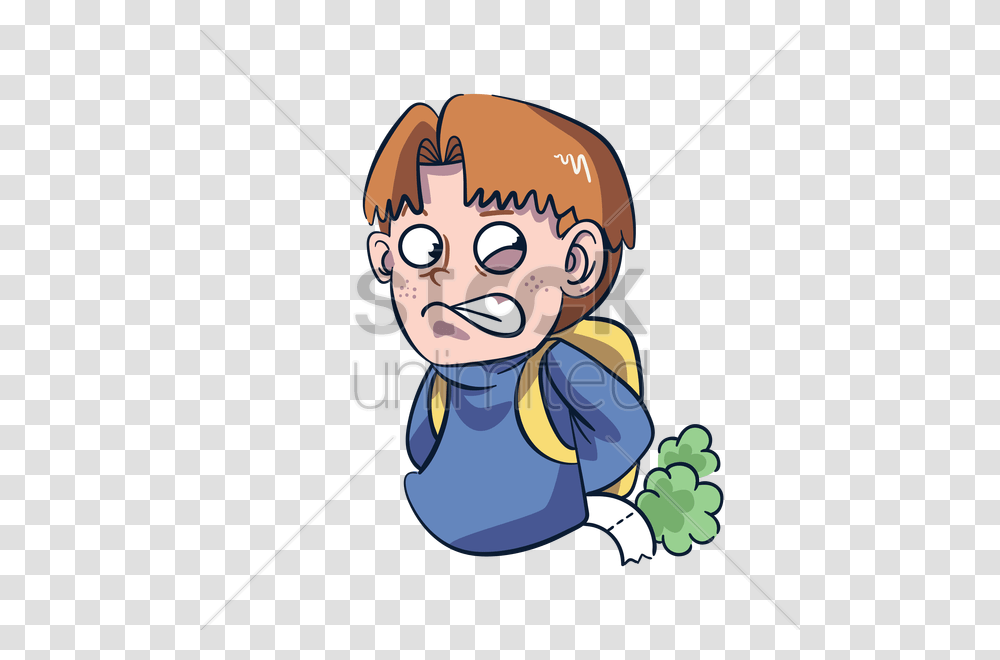 Cartoon Character Farting Vector Image, Outdoors, Sport, Duel, Plant Transparent Png