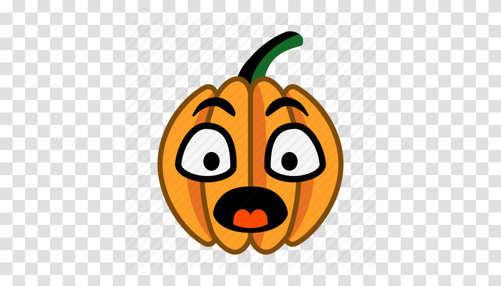 Cartoon Character Halloween Open Eyes Pumpkin Shocked, Plant, Vegetable, Food Transparent Png