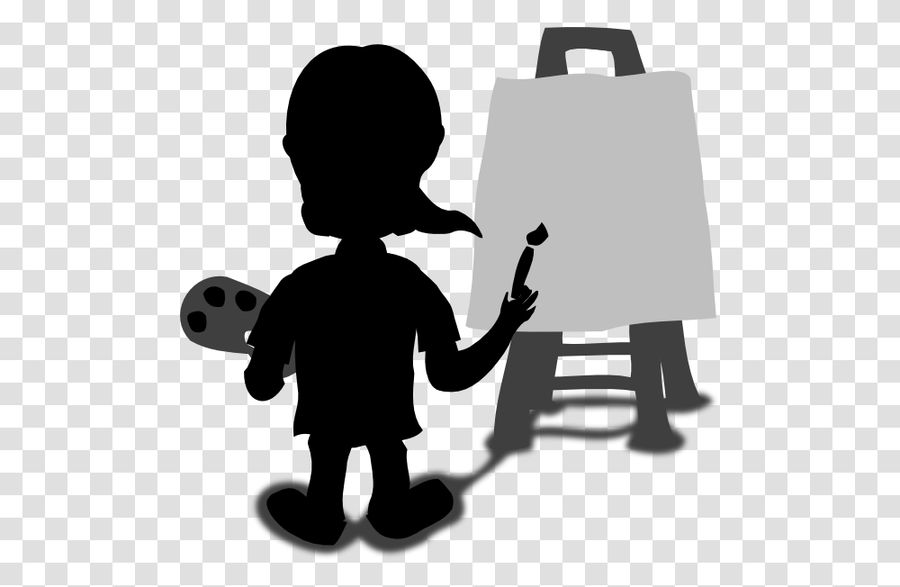 Cartoon Character Painting Blank Slate Clip Art For Web, Person, Human, Silhouette, Cowbell Transparent Png