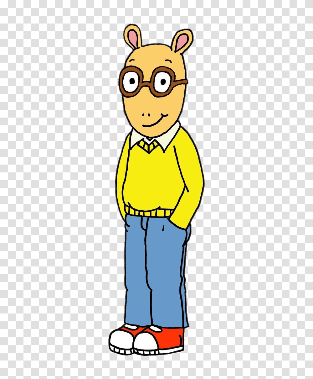 Cartoon Characters Arthur, Standing, Pants, Apparel Transparent Png